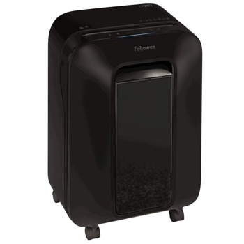 Шредер Fellowes Powershred LX201, до 12 листа А4, раздробява карти/хартия/телчета/кламери, Jam Proof технология, Intellibar, SafeSense, кошче за отпадъци с обем 22 литра, черен | JAR Computers Fellowes Powershred LX201 5050001-BLACK