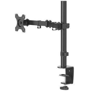 Стойка за монитор HAMA 118490, за бюро, за екрани 13"-32", VESA до 100x100, до 10 кг, регулируема, черна | JAR Computers HAMA-118490