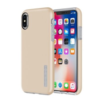 Калъф за Apple iPhone XS, хибриден, Incipio DualPro IPH-1629-CHM, удароустойчив, шампанско | JAR Computers Incipio DualPro IPH-1629-CHM
