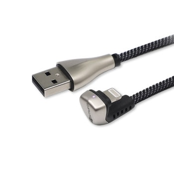 Кабел 4smarts 4S468660, от USB-A(м) към Lightning(м), 1m, черен | JAR Computers 4smarts 4S468660