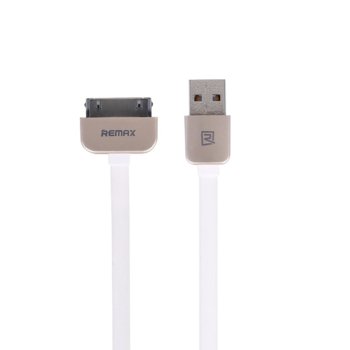 Кабел Remax KingKong, USB A(м) към Lightning(м), 1.0м, Бял | JAR Computers Remax KingKong W USB A(м) към Lightning(м) DF14430