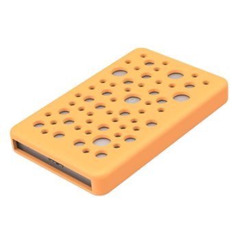 Кутия 2.5" (6.35 cm) Orico 2789U3 за 2.5" (6.35 cm) HDD/SSD, SATA 6Gb/s, USB 3.0 Micro B, сребриста със силиконов протектор | JAR Computers Orico 2789U3