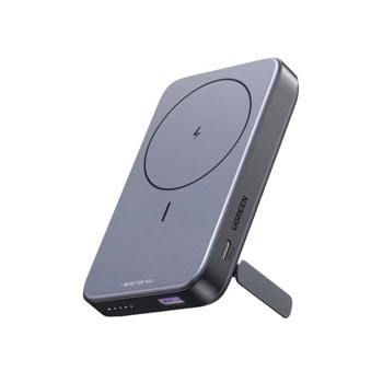 Външна батерия /power bank/ Ugreen PB206, 10 000 mAh, сива, безжично зареждане Qi, 1x USB-A, 1x USB-C | JAR Computers Ugreen PB206 15086