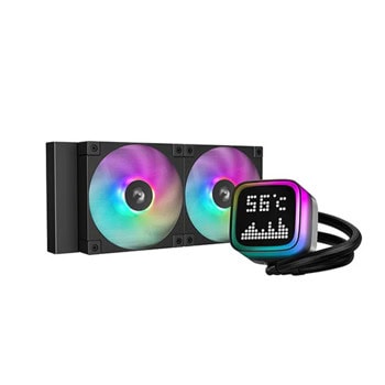 Водно охлаждане за процесор DeepCool LP240 Black, съвместимост със сокети Intel LGA 1851/1700/1200/1151/1150/1155 & AMD AM5/AM4 | JAR Computers DeepCool LP240 Black R-LP240-BKMSNC-G-1