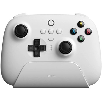 Геймпад 8Bitdo Ultimate 2.4g Controller with Charging Dock White, безжичен, за Windows 10/Android 9/Raspberry Pi, с докинг зарядна станция, USB, бял | JAR Computers 8BitDo Ultimate 2.4g Controller with Charging Dock
