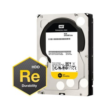 Твърд диск 2TB WD Re, сървърен, SATA 6Gb/s, 7200rpm, 64MB, 3.5" (8.89 cm) | JAR Computers 2000GB WD Re WD2000FYYZ