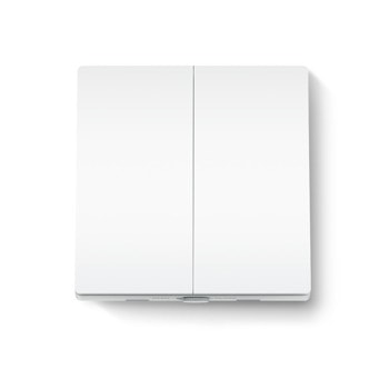 Смарт превключвател TP-Link Tapo S220, (изисква Tapo хъб), за стена, включване/изключване на осветление, дистанционно управление чрез приложението Tapo, гласов контрол, Wi-Fi, бял image