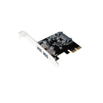 Контролер Logilink PC0080, от PCI Express към 2x USB A(ж) 3.1, до 10 Gbit/s трансфер image