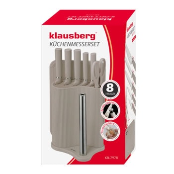 комплект ножове klausberg kb 7978 части бежови | JAR Computers комплект ножове klausberg kb 7978 части бежови