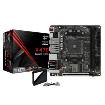 Дънна платка ASRock Fatal1ty X470 GAMING-ITX/AC, X470, AM4, DDR4, PCI-E (DP&HDMI), 4x SATA 6.0 Gb/s, 1x Ultra M.2 Socket, Mini-ITX | JAR Computers ASROCK Fatal1ty X470 GAMING-ITX/AC