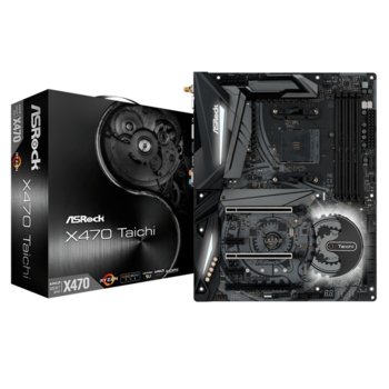 Дънна платка ASRock X470 Taichi, X470, AM4, DDR4, PCI-E(HDMI)(CFX&SLi), 8x SATA3 6.0 Gb/s, 1x Ultra M.2 Socket, 1x M.2 Socket, 1x USB 3.1 Gen2 Type-C, WiFi 802.11ac, ATX | JAR Computers ASRock X470 Taichi