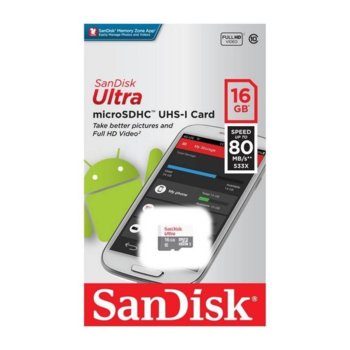 SanDisk MICRO SD ULTRA 16GB SDSQUNS-016G-GN3MN