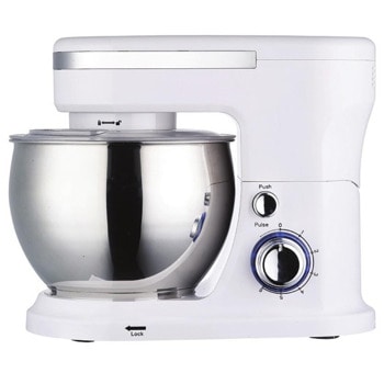 Миксер Crown CPM-5303, 1000W, 6 степени, 5 l обем на купата, бъркалка за тесто, бял | JAR Computers миксер crown cpm-5303