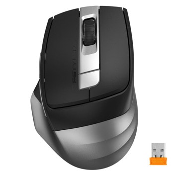 Мишка A4tech FB35CS Fstyler Grey, безжична, оптична (2400dpi), Bluetooth, Wireless, сива, литиево-йонна батерия, безшумна | JAR Computers A4tech FB35CS Fstyler