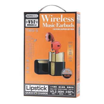 слушалки remax tws 5 lipstick bluetooth