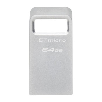 Памет 64GB USB Flash Drive, Kinston DataTraveler Micro, USB 3.2 Gen 1, сребриста | JAR Computers Kinston 64GB DataTraveler Micro