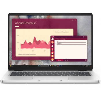 Лаптоп Dell Pro 14 PC14250(BTO109_PC14250_EMEA_UBU), дванедесетядрен Intel Core Ultra 7 265U 2.1/5.3GHz, 14"(35.56cm)WUXGA IPS Anti-Glare Display, 16GB DDR5, 512GB SSD, 1x Thunderbolt 4, Linux | JAR Computers Лаптоп Dell Pro 14 PC14250(BTO109_PC14250_EMEA_UBU