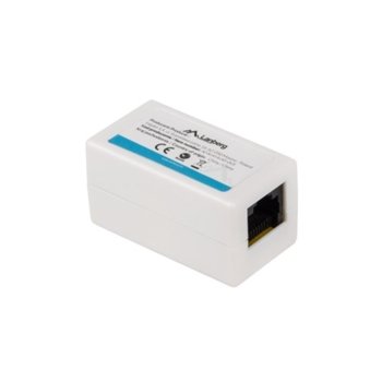 Удължител /съединител/ за мрежа Lanberg AD-RJ45-RJ45-OU6, от RJ-45(м) към RJ-45(ж), Cat 6, бял | JAR Computers Lanberg AD-RJ45-RJ45-OU6