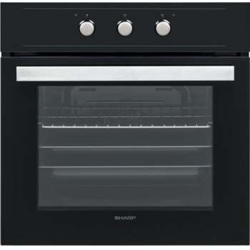 Фурна за вграждане Sharp K-50M22BL2, 65л. обем, 8 програми, механично управление, Функция размразяване, енергиен клас А, черна | JAR Computers Sharp K-50M22BL2