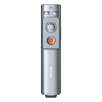 Лазерна показалка Baseus WKCD000013, безжична, подходяща за големи обекти, до 30м разстояние, USB, USB-C, сива image