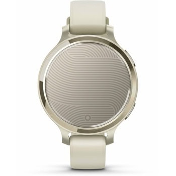 Смарт часовник Garmin Lily 2 Active Lunar Gold Bone, 1" x 0.84" (2.54cm x 2.13cm) монохромен дисплей, Bluetooth, следене на сърдечна честота, пулсомер, мониторинг на съня, 5ATM, до 9 дни време на работа, златист | JAR Computers Garmin Lily 2 Active - Lunar Gold Bone 010-02891-0