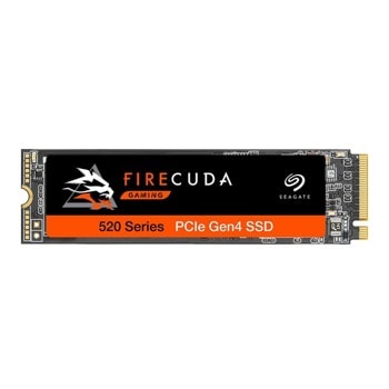 Памет SSD 1TB, Seagate FireCuda 520 Series (ZP1000GM3A002), PCIe NVMe, M.2 (2280), скорост на четене 5000MB/s, скорост на запис 4400MB/s | JAR Computers Seagate 1TB FireCuda 520 PCIe