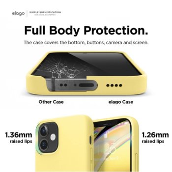 Kалъф Elago за iPhone 12 mini жълт ES12SC54-YE