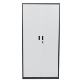 метален шкаф carmen cr-1226 l sand черен-сребърен