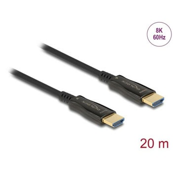 Кабел Delock 84038, от HDMI(м) към HDMI(м), 20m, черен, 8K@60Hz | JAR Computers Кабел Delock 84038