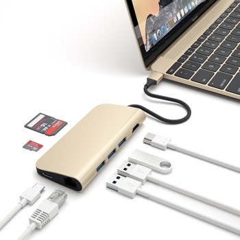 Satechi USB-C Aluminum Multiport Adapter ST-TCMAG