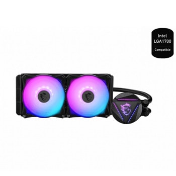 Водно охлаждане за процесор MSI MAG CORELIQUID 240R V2, съвместимост със сокети LGA 1150/1151/1155/1156/1200/1700/1366/2011/2011-3/2066 & AMD AM5/AM4/FM2+/FM2/FM1/AM3+/AM3/AM2+/AM2 | JAR Computers MSI MAG CORELIQUID 240R V2