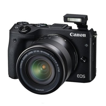 Canon EOS M3 black + EF-M 18-55mm + LP-E17