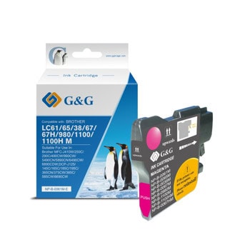 Глава за Brother MFC 250C/290C/6490CW/DCP 145C/165C/6690CW - Magenta - NP-B-0061M - G&G - Неоригинална, заб: 16 ml капацитет | JAR Computers G&G NP-B-0061M