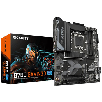 Дънна платка Gigabyte B760 GAMING X, B760, LGA1700, DDR5, PCI-E 4.0, (DP&HDMI), 4x SATA 6Gb/s, 3x M.2, 1x USB 3.2 Gen 2 Type-A, ATX | JAR Computers Gigabyte B760 GAMING X