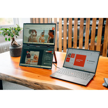verbatim dual portable monitor 15.6