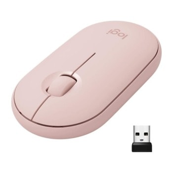 Logitec Pebble M350 Wireless Mouse 910-005718 Rose
