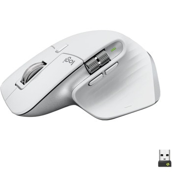 Мишка Logitech MX Master 3S, оптична (8000 dpi), безжична, USB, Bluetooth, 7 бутона, светло сива | JAR Computers Logitech MX Master 3S 910-006560