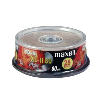 Оптичен носител CD-R, 700MB, Maxell ML-DC-CDRMUS-25, 25 бр. | JAR Computers Maxell CD-R 700MB ML-DC-CDRMUS-25