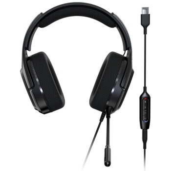 Слушалки Acer Predator Galea 365, USB, Jack 3.5mm, микрофон, гейминг, 7.1 Surround Sound, 50mm неодимови драйвери, черни | JAR Computers Acer Predator Galea 365 GP.HDS11.01L