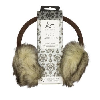 KitSound Natural Fur Audio Earmuffs