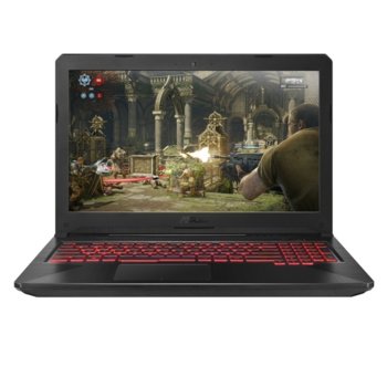 Лаптоп Asus FX504GE-E4027(90NR00I3-M04140), четириядрен Coffee Lake Intel Core i5-8300H 2.3/4.0GHz, 15.6"(39.62 cm) Full HD IPS Anti Glare дисплей & NVIDIA GeForce GTX1050Ti 4GB, 8GB DDR4, 1TB HDD SSH (8GB SSD Hybrid), 2x USB 3.0, Free DOS | JAR Computers Asus FX504GE-E4027