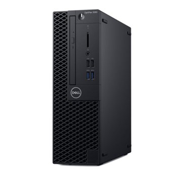 Настолен компютър OptiPlex 3060 SFF (S030O3060SFFCEE_WIN-14), четириядрен Coffee Lake Intel Core i3-8100 3.60 GHz, 4GB DDR4, 128GB SSD, 4x USB 3.1, клавиатура и мишка, Windows 10 Pro | JAR Computers Dell OptiPlex 3060 SFF (S030O3060SFFCEE_WIN-14)
