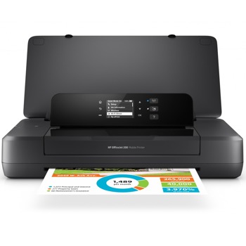 Мастиленоструен принтер HP OfficeJet 200 Mobile Printer, цветен, 20 стр/мин, 4800 x 1200 dpi, Wi-Fi, USB, A4 image