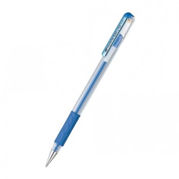 Ролер Pentel Hybrid METAL K118M, дебелина на писане 0.8mm, цвят на писане син | JAR Computers РОЛЕР PENTEL HYBRID METAL K118M СИН