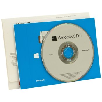 MS Windows8 Pro 32-bit English 1pk DSP OEI, DVD