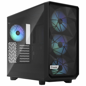 Кутия Fractal Design Meshify 2 Lite RGB Black TG Light Tint, E-ATX/ATX/mATX/mITX, прозорец, черна, без захранване | JAR Computers Fractal Design Meshify 2 Lite FD-C-MEL2A-05