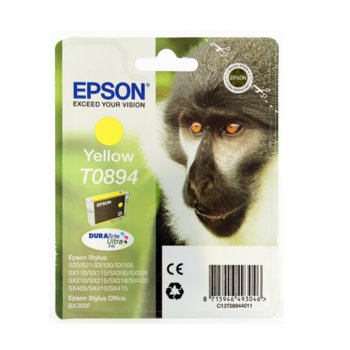 Касета ЗА EPSON STYLUS S20/SX100/105/200/205/400/405/BX300F - Yellow - P№ C13T08944010 - заб.: 3.5ml. | JAR Computers Касета ЗА EPSON STYLUS S20/SX100/105/200/205/400/…
