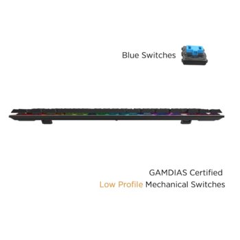 Клавиатура Gamdias HERMES M3 RGB, механична