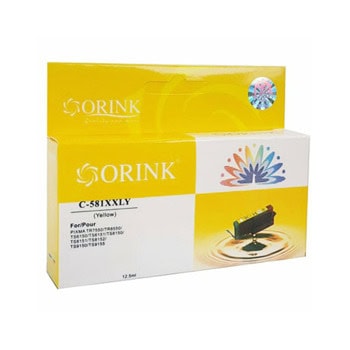 Касета за Canon Pixma TR7550/TR8550/TS6000 Series/TS705/TS8000 Series/TS9000 Series - Yellow - HCLI581XXLY - Orink - Неоригинална | JAR Computers Orink HCLI581XXLY