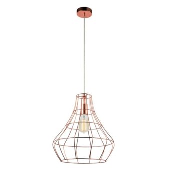 Осветително тяло Viokef TWEED Pendant copper, до 60W, E27, медно | JAR Computers Viokef TWEED Pendant copper 4152500